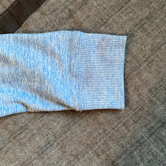 Light Blue Under Armour Long Sleeve Sweatshirt - Picture 3 of 4